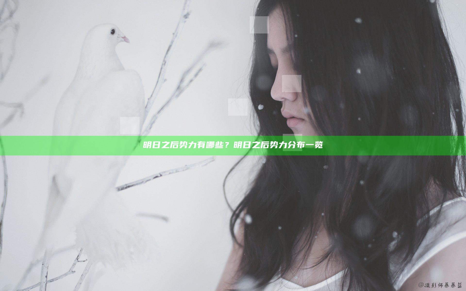 明日之后势力有哪些？明日之后势力分布一览